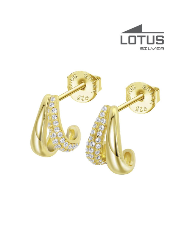 LOTUS SILVER EARRINGS